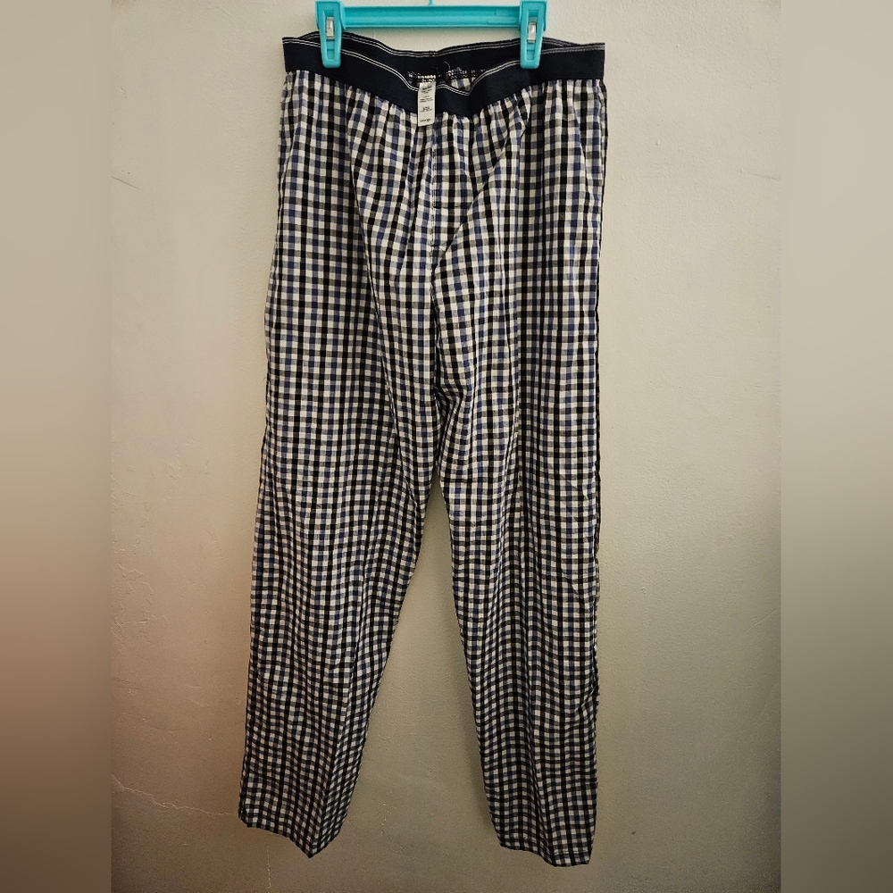 George Men's NWT Sleep Pajama Relax pj Pants Sleepwear Plaid Pattern Medium M bl